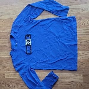 Nike Just Do It long sleeved tee royal blue size S Small EUC